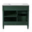 Meuble-lavabo 36 po avec lavabo supérieur, meuble-lavabo moderne avec 2 tiroirs et tiroir escamotable, meuble-lavabo simple-630672468-630672464