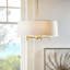 Lustre tambour 5 lumières blanc