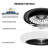 18" Low Profile Ceiling Fan with 3 Color LED, Flush Mount Reversible Ceiling Fan with Remote Control-71976086