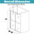 50"-54" W x 72" H Double Sliding Semi-frameless Shower Door with Two Handles-98882082