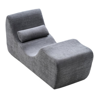 Yoga Chair Chaise, Ergonomic Chaise Lounge Chair for Yoga, Modern Boneless Curved Foam Lounge Indoor for Massage, Stretching, Relaxation, Exercise, Us