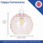 Modern Designer Circular Ribbed Glass Non Electric Pendant Lamp Shade-1085818573