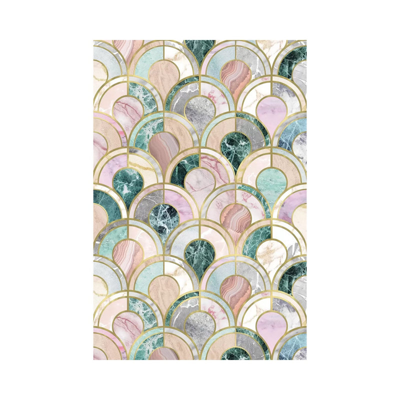 «Marble Inlays» par Emanuela Carratoni - impression sur toile tendue, H 18 po x l 12 po x 1,5 po