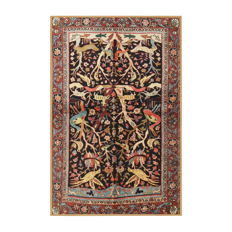 Oriental Indoor Rug, Rectangle 7' x 9'