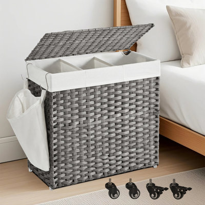 Rolling Laundry Basket With Wheels