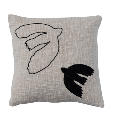  100% Cotton Throw Square Pillow Cover
