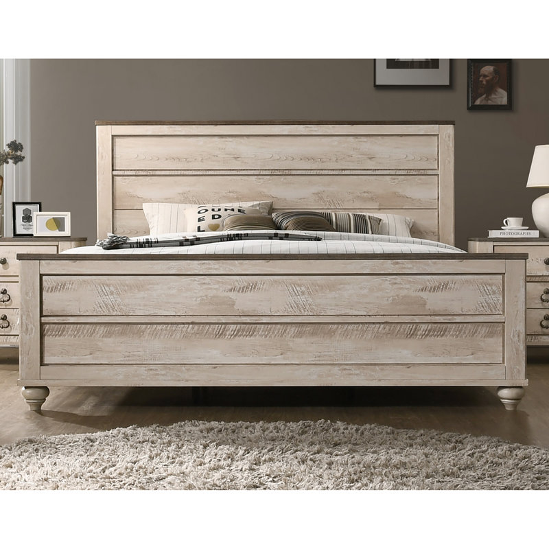 Ensemble de chambre à coucher, commode, miroir, table de chevet 4 pièces Imerland, Très grand lit