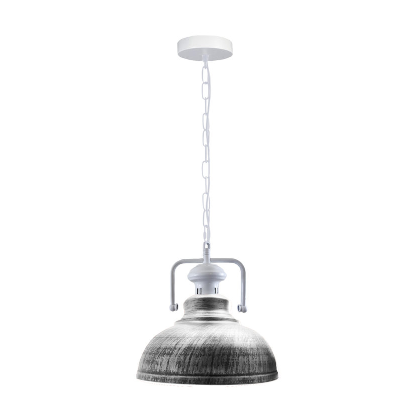 Lockett 1 - Light Satin Nickel Pendant, Brushed Silver