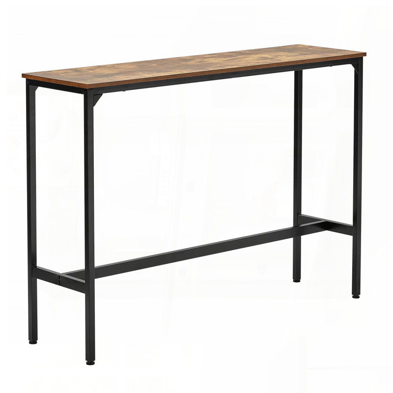 Table de bar pliante portable avec étui de transport - 38,39 po x 15,16 po x 34,25 po