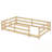 Twin Size Floor Bed With Fence-2089007631-2089007629