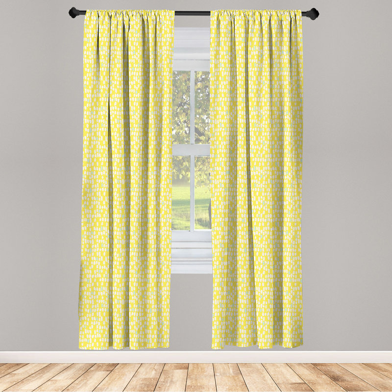 Geometric Semi-Sheer Rod Pocket Sliding Panel, 28" x 95"
