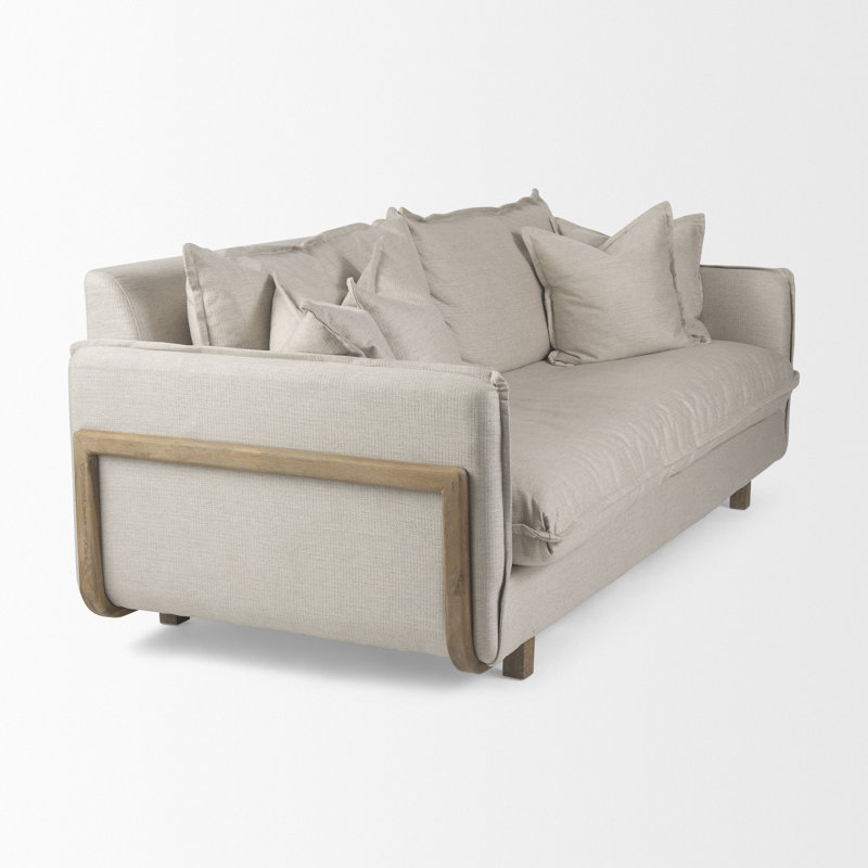 Tatianya Upholstered Sofa, Cream