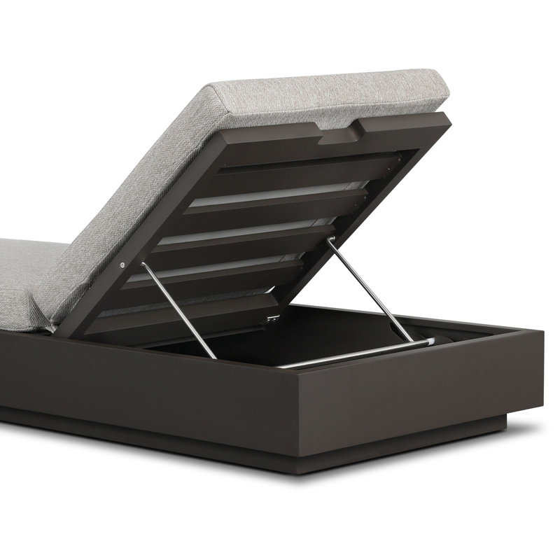 Katari Outdoor Chaise Lounge, Concha Fog
