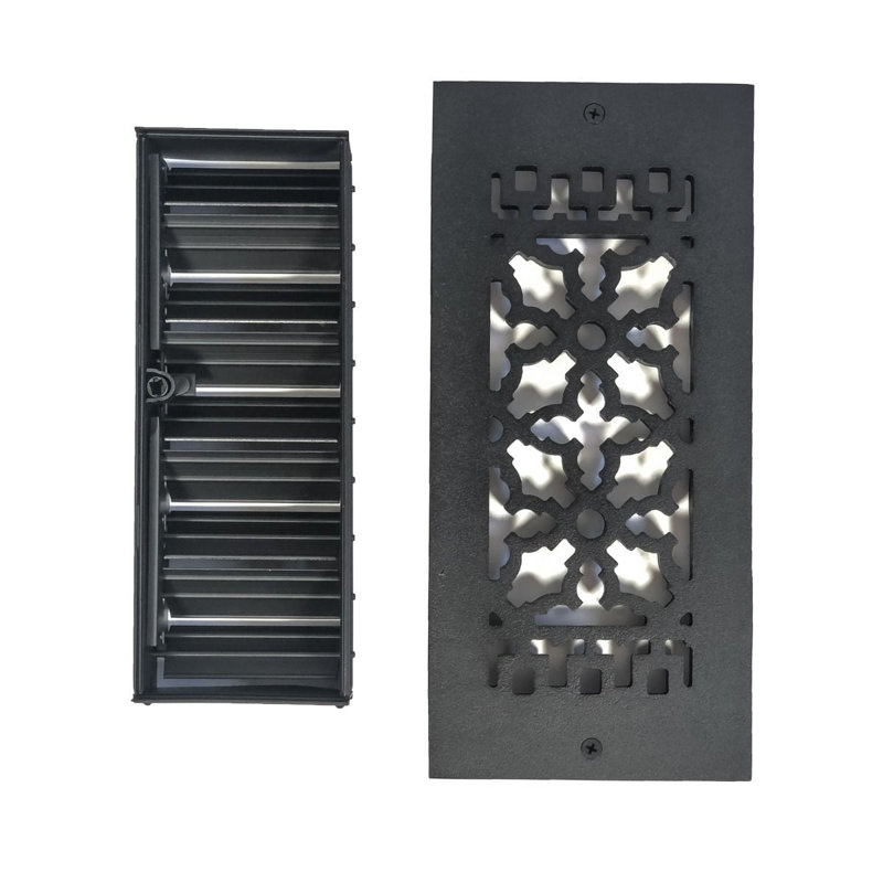 10" x 4" Grille & Louver, Wall opening (with holes and screws)