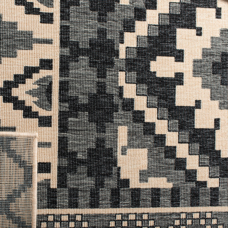 Northpoint Veranda Performance Southwestern Indoor/Outdoor Area Rug, Square 5'3"