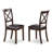 7 Piece Kitchen Table & Chairs Set Consist of a Rectangle Dining Table with Pedestal and 6 Faux Leather Dining Room Chairs, 42x72 Inch, Cappuccino-800508857-800508856-800508855