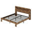 Structure de lit plateforme avec tête de lit à DEL avec rangement et 2 USB, grand rangement sous le lit-1129089233-1129089247