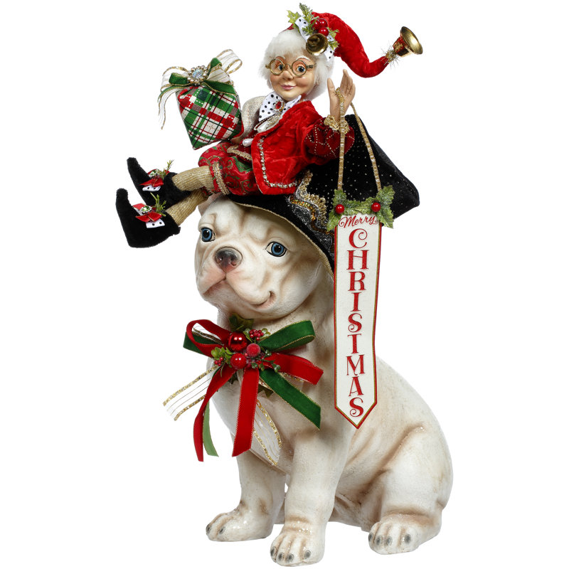 Merry Christmas Bull Dog - 20 Inches