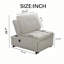 75" Modern Convertible Sleeper Sofa Bed with Adjustable Backrest