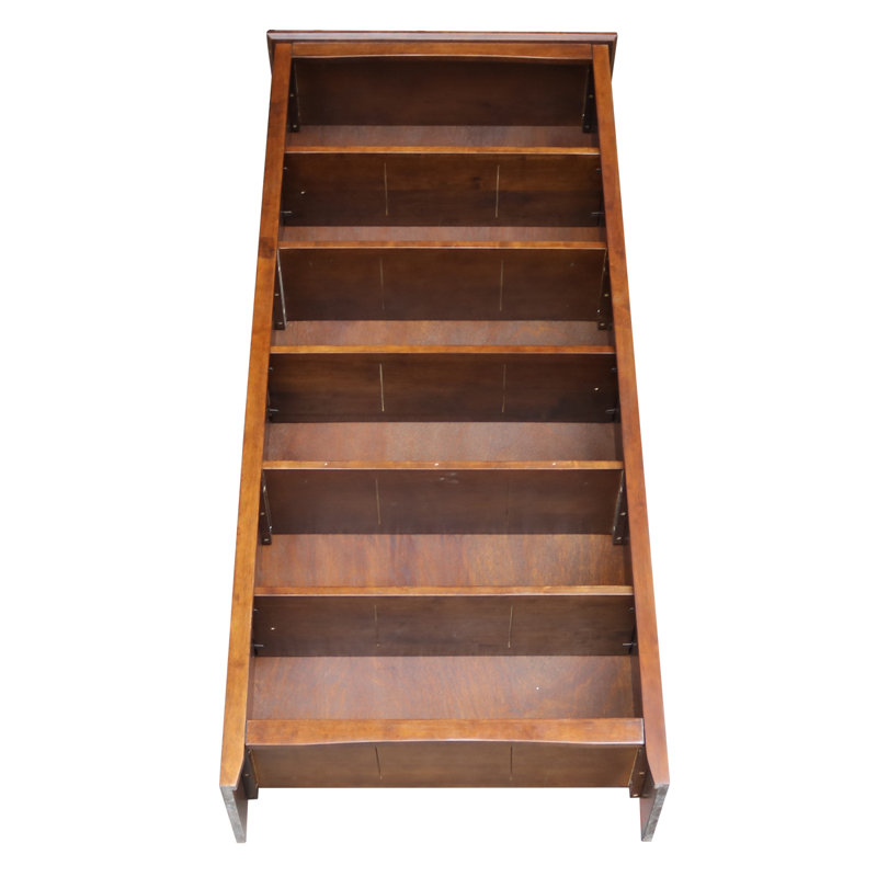 Aspatria Bookcase, (6 Shelves) 72" H x 32" W x 12" D, Espresso