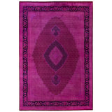 Overdyed Hand-Knotted Wool Modern-Contemporary Purple Area Rug 10' 0" x 14' 2"