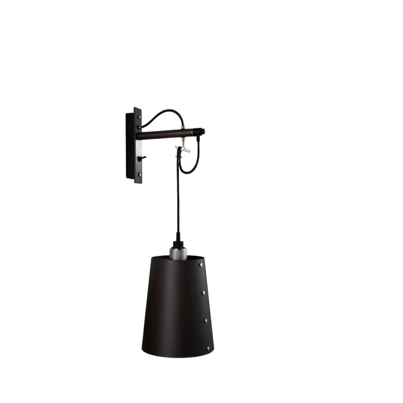 Armed Sconce, 10.2 x 8.3, Graphite/Steel