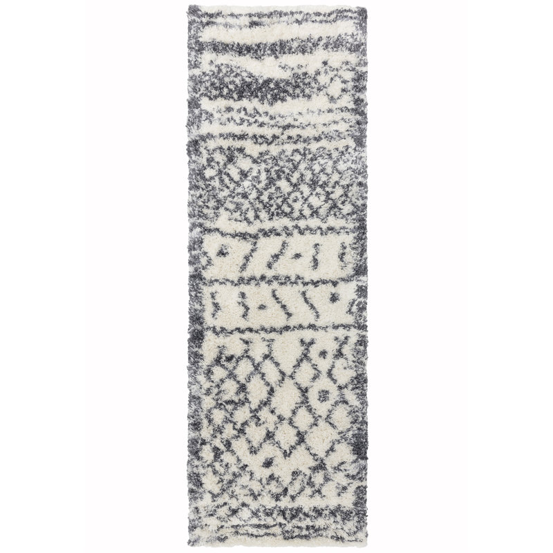 Manilow Moroccan Shag Area Rug, Runner 80cm x 240cm