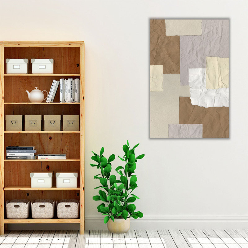 «Parchment Composition I», reproduction d'art sur toile, H 30 po x l 20 po
