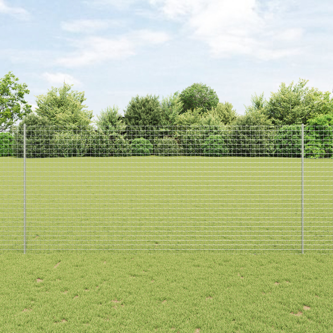 Vidaxl Fence Posts 10 Pcs U-Channel Galvanised Steel
