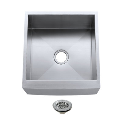 Kingston Brass Denver 21-Inch Single Bowl Farmhouse Sink With Strainer