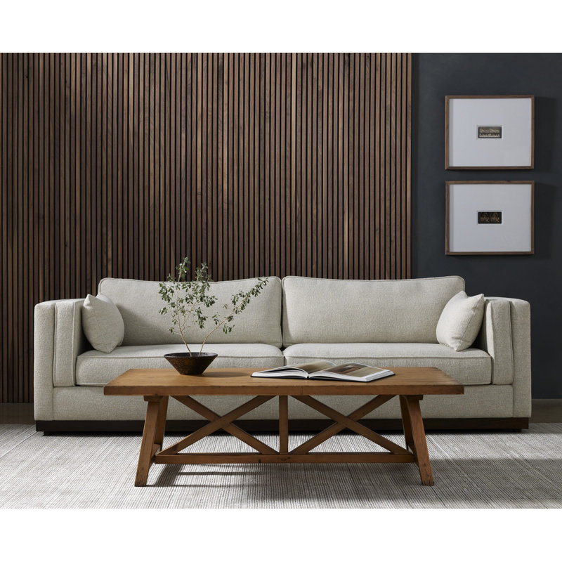 Dinah Upholstered 108'' Sofa, Nova Taupe 100% Polyester