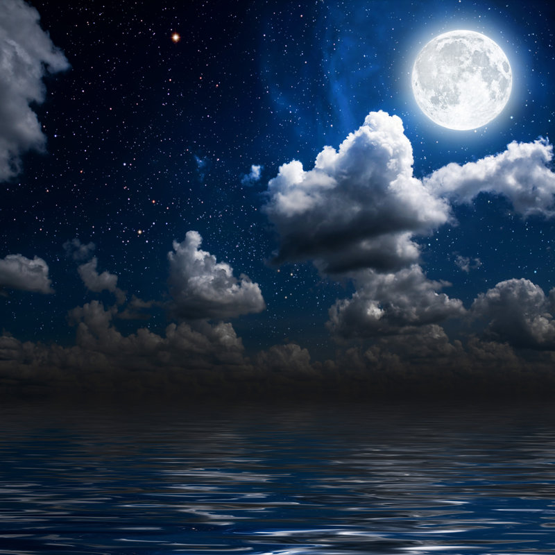 Night Background by Vovan13 - Wrapped Canvas Print, 30cm H x 30cm W x 3.8cm D
