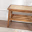 Banc de rangement en bois massif Charla-2068379919