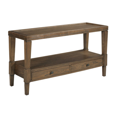 RECTANGULAR DRAWER SOFA TABLE-SEPIA