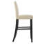 Tabouret de bar en tissu massif à dossier bas H 29,38 po Knutson-395260215-329839045