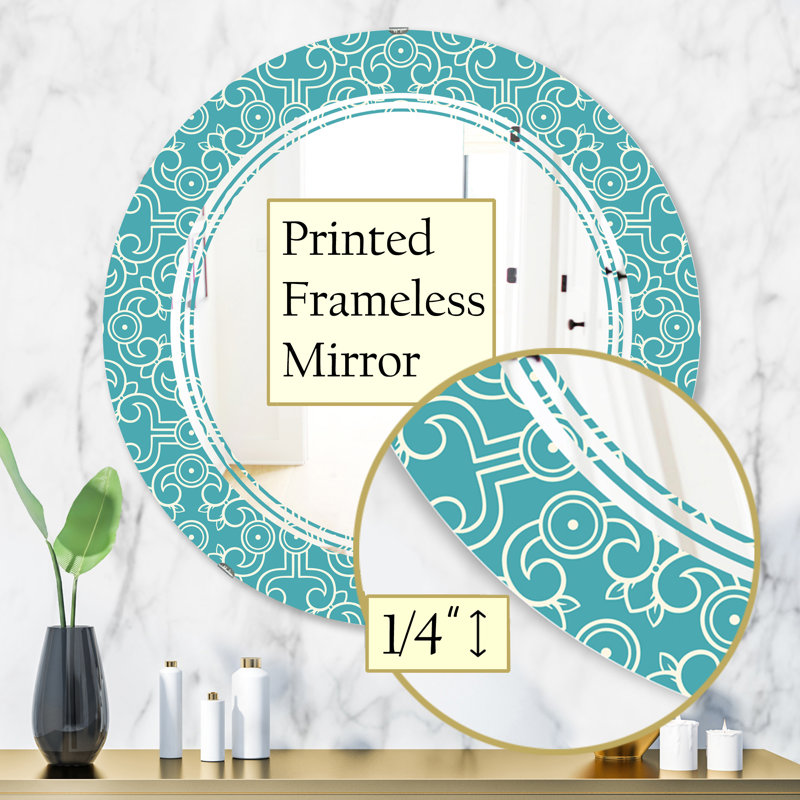 Miroir mural éclectique Triple C, 23,6 po x 23,6 po