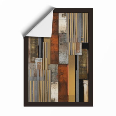Layered Structures Industrial - Framed Print