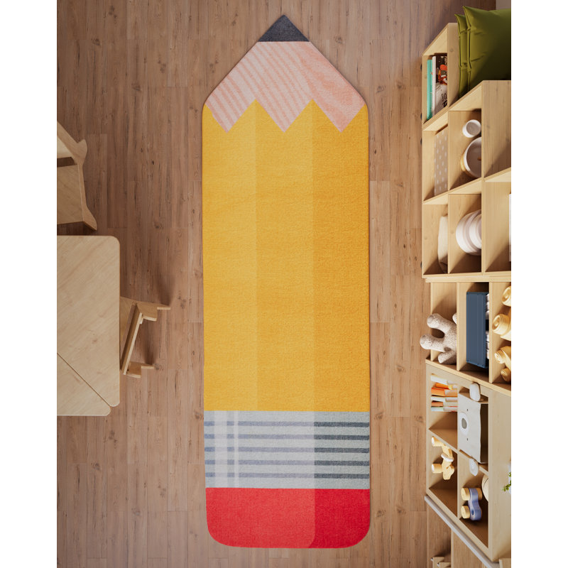 Momeni Playground Pencil Multi Kid Rug 2'4" X 7'7"