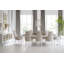 Solid Wood and Glass Extendable Dining Table
