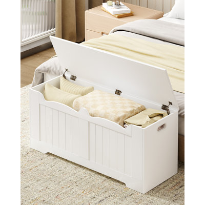 Storage Chest, Storage Trunk with 2 Secure Hinge, Lift-Top Storages Bench, Wooden Storages Organizer, Shoe Bench for Entryway, Bedroom, Living Room 