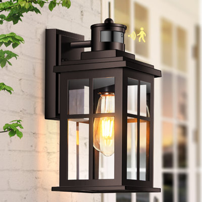 Motion Sensor Outdoor Wall Light,  Porch Light Dusk to Dawn, Anti-Rust Outside Lights for House