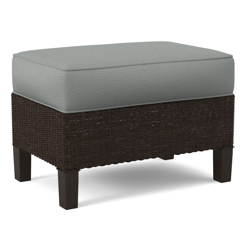 Gibraltar Ottoman, White Performance Fabric; 0851-94, Java