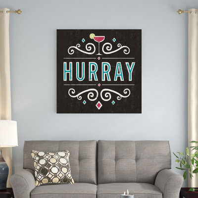«Classic Cocktail Hurray» par Michael Mullan, reproduction d'art sur toile tendue