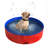 PETMAKER 47x12in Foldable Dog Pool, Red-27163365-70864215