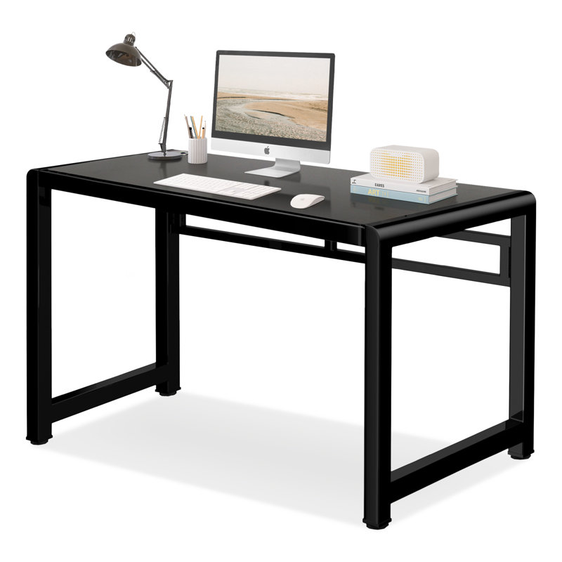 Bureau à domicile avec plateau en verre