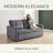 53" 3-in-1 Convertible Sleeper Sofa with Pull-out Bed, Modern Velvet Loveseat Couch with Adjustable Backrest & Side Pockets, for Living Room Apartment-1801004523