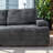 Scandinavian Style Gray Four Seat Compression Sofa