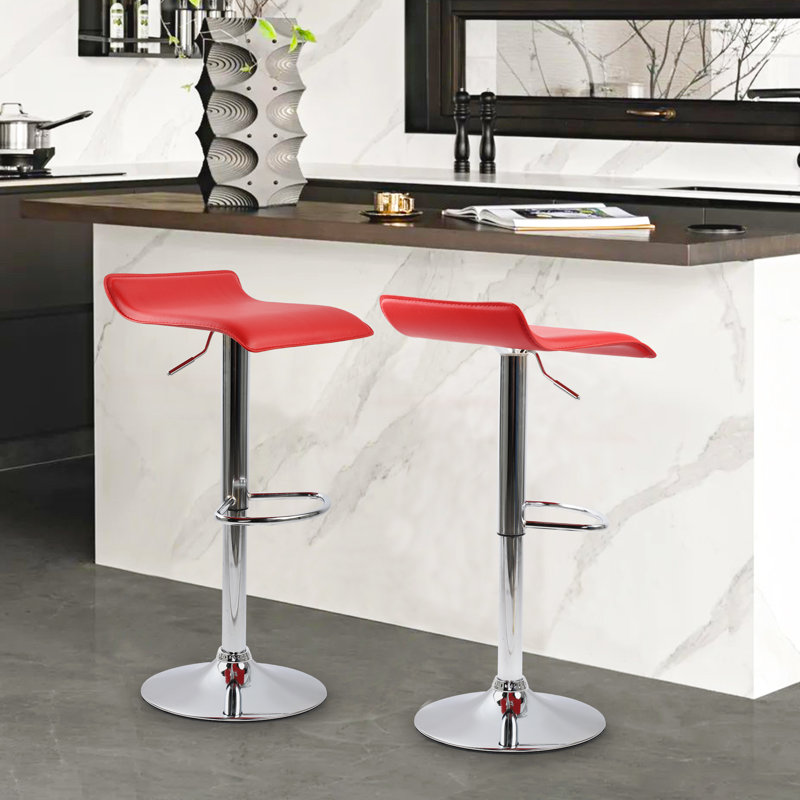 Tabourets de bar Aryelle, Rouge