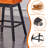  Velvet Upholstered 360° Swivel 30.7'' Height Bar Stool with Back, Nailhead Trim and Sturdy Solid Wood Legs, Comfortable Chair for Kitchen, Dining, Restaurant (Set of 2)-366814794