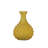 Amber Bubble Hand-Blown Glass Vase